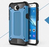 Armor Hybrid Back Cover - Huawei Y6 2017 Hoesje - Blauw