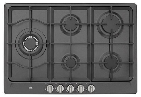 ETNA KG775ZTA gaskookplaat – wokbrander – 75 cm – mat zwart