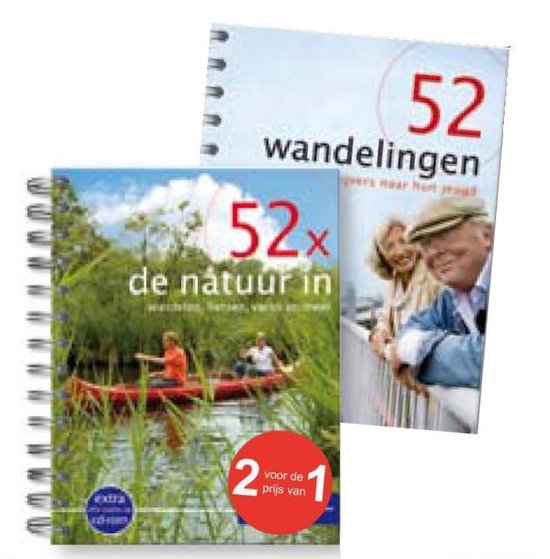 Cover van het boek '52x de natuur in + gratis 52 wandelingen met schrijvers' van Marjolein den Hartog