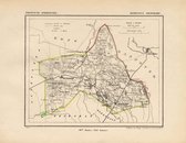 Historische kaart, plattegrond van gemeente Denekamp in Overijssel uit 1867 door Kuyper van Kaartcadeau.com