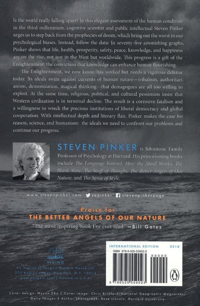 Enlightenment Now - back cover