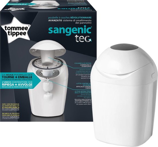 Tommee Tippee Sangenic Tec Luieremmer Wit