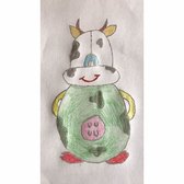 En grøn ko og dens krop