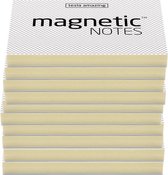 Magnetic Notes, set van 10 notitieboekjes maat S (70x50mm)x100 sheets Transparant