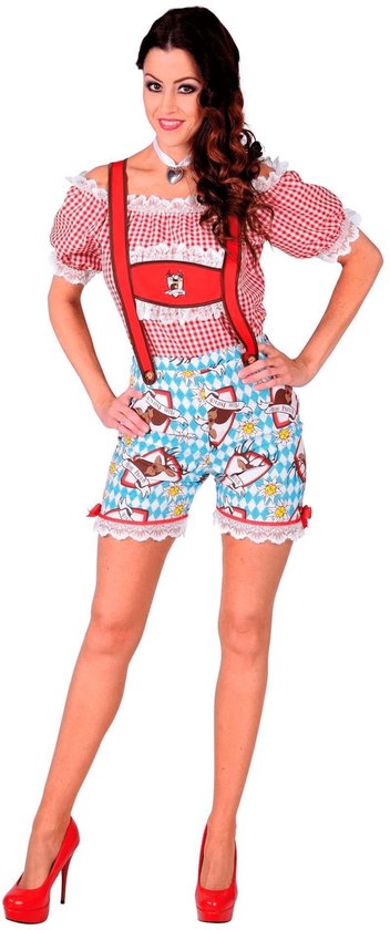 Hotpants lederhose dames - Maatkeuze: Maat M/L