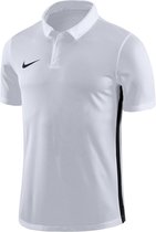 Nike Dry Academy 18 SS Polo Heren Sportpolo - Maat S  - Mannen - wit/zwart