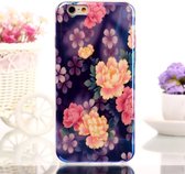 Blu-ray IMD TPU Softcase iPhone 6(s) - Roze Bloemen