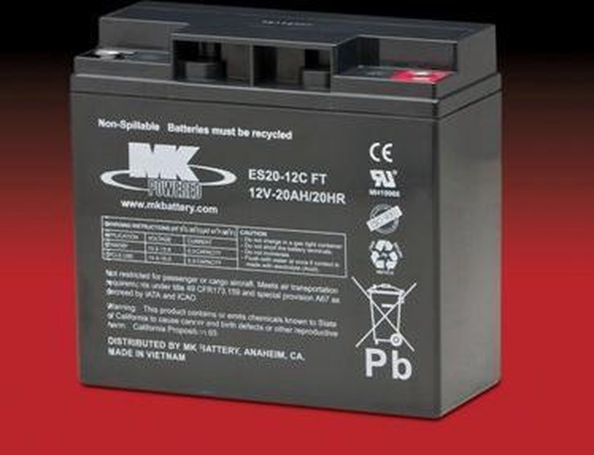 Goedkoopste 12 V 20 Amp AGM accu
