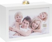 Deknudt Frames spaarpot S66RR1 - wit - hout - voor foto 10x15 cm