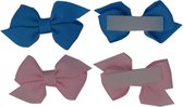 Jessidress Mini Haarclip speciaal voor kleine meisjes Haarstrikje Baby -Roze/Blauw