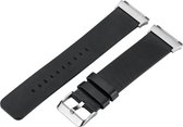 Just in Case Lederen armband voor Fitbit Ionic - zwart