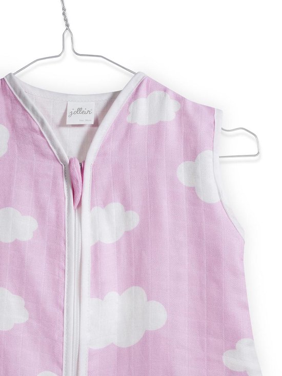 Jollein Clouds - Babyslaapzak Hydrofiel Zomer - 110 cm - Pink