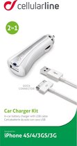 Cellularline Car Charger Kit Auto Wit