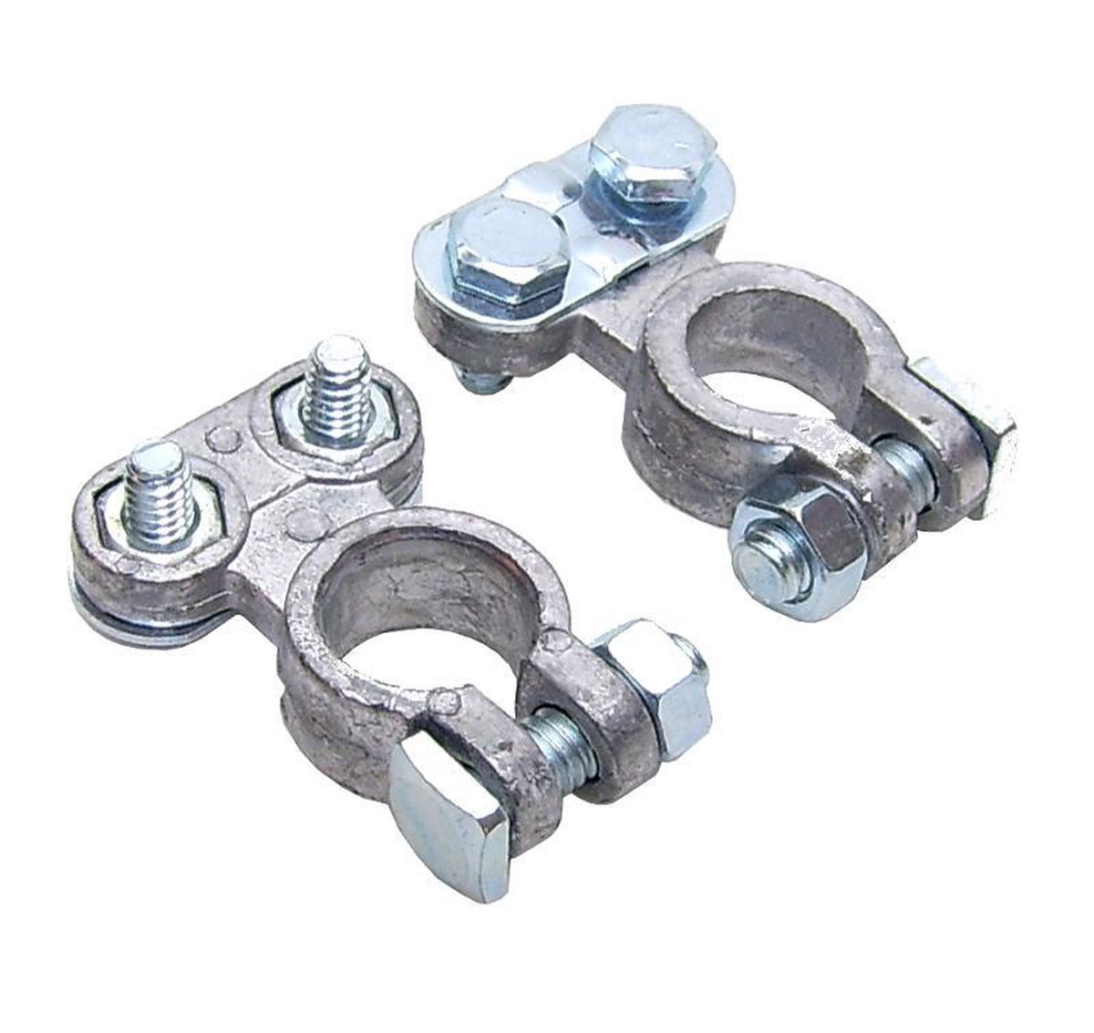 Accuklemset Lood - 2 Stuks - Geschikt voor + en - pool 15 tot 20mm