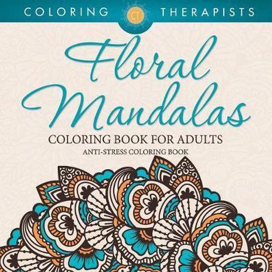 Floral Mandalas Coloring Book For Adults - cover