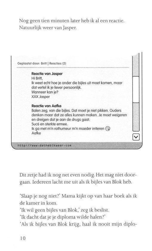 Een screenshot van een blogbericht met reacties van lezers genaamd Jasper en Aafke.