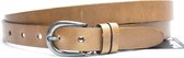 Timbelt 2,5 cm taupe riem 25493 - Maat 95 - Totale lengte riem 110 cm