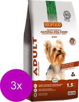 Biofood Adult Small Breed - Hondenvoer - 3 x Kip Erwt Bataat 1.5 kg