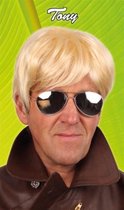 Pruik Tony blond