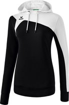Erima Club 1900 2.0 Sweater met Capuchon Dames Zwart-Wit Maat 48