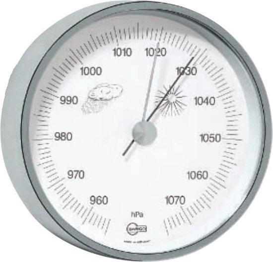 Barigo 115.1 barometer chroom (analoog) bol