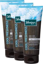 Kneipp Douchegel/shampoo Man 2in1 Cool Freshness 3x200ml