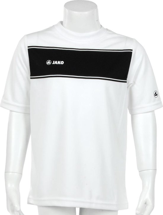 JAKO Player Junior - Voetbalshirt - Kinderen - Maat 140 - Wit/Zwart