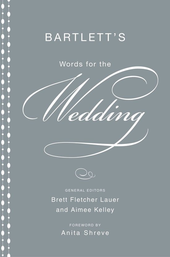 Bartlett's Words for the Wedding - cover