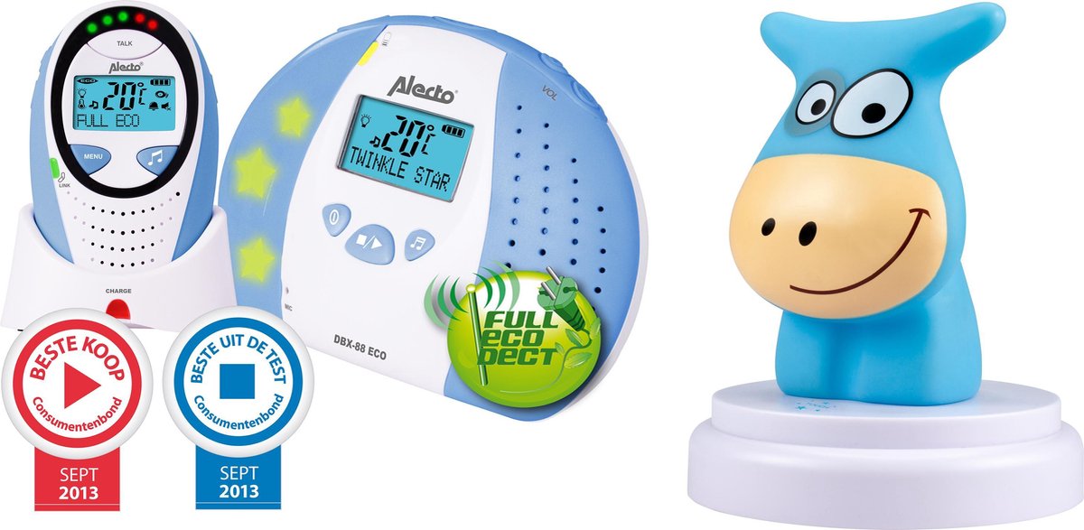 Full Eco DECT babyfoon met voorgeprogrammeerde slaapliedjes - Alecto