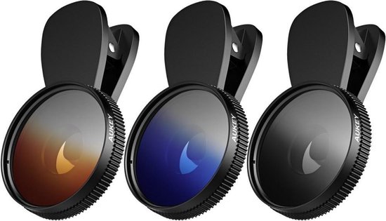 Aukey Lens Clip PF-S1 – 3 kleurenfilters – universeel