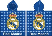 Real Madrid Poncho Badlaken met sterren - 55x115cm - Polyester