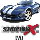 StripingX autostickers 2x 10cm breed Wit