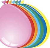 Zak met 25 ballons no. p-22 plat assorti kleuren