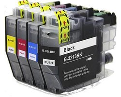 MediaHolland - Huismerk Inkt Cartridges voor Brother LC-3213 XL en LC-3211 Printers - Set van 4 Stuks - 4 Kleuren - Brother Inktpatronen, Cartridge