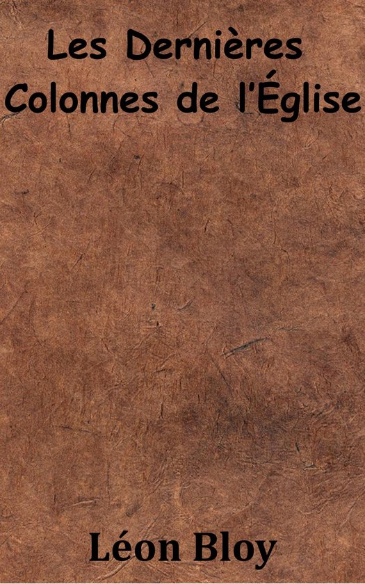 Les Dernières Colonnes de l’Église - cover