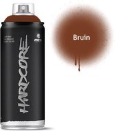 MTN Hardcore Bruine spuitverf - 400ml hoge druk en glans afwerking