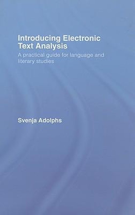 Introducing Electronic Text Analysis - cover