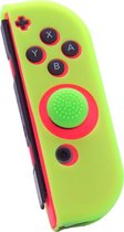 Joy Con Controller Silicone Skin - Rechts - Groen + Grips - Nintendo Switch - Switch OLED