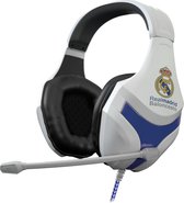 Mars Gaming Real Madrid Headset Hoofdband 3,5mm-connector Zwart, Blauw, Wit