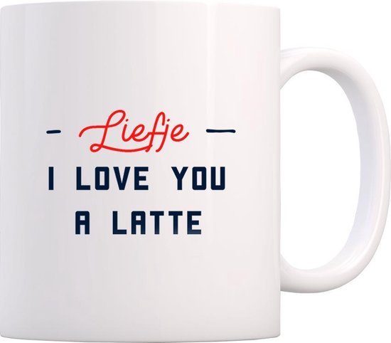 Mok Valentijn | Liefje, I love you a Latte | bol.com
