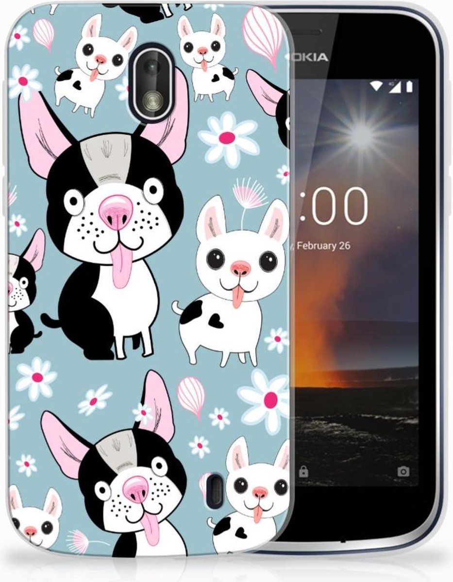 Nokia 1 TPU Hoesje Hondjes