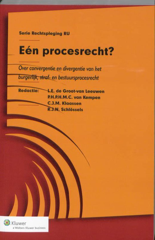 Serie rechtspleging van de RU - Een procesrecht? - cover