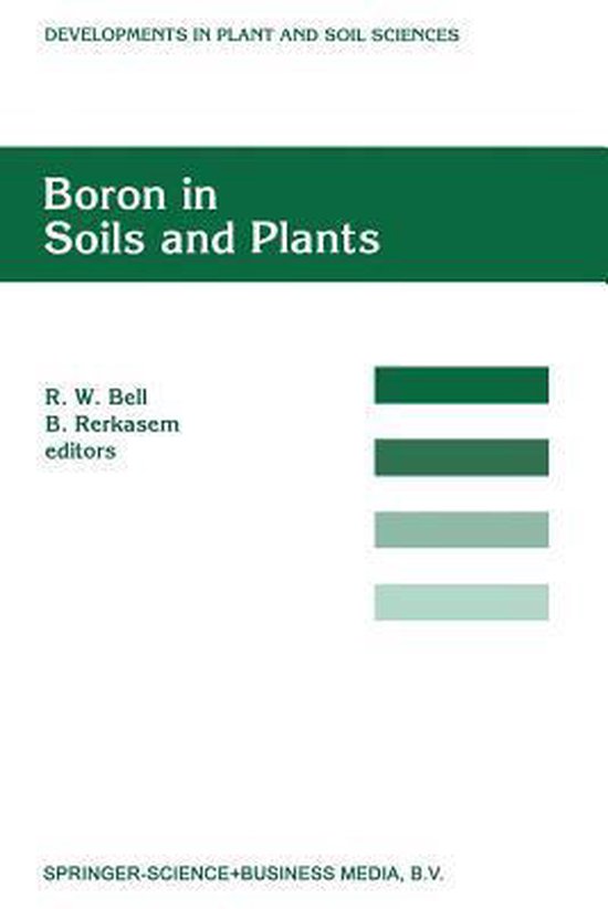 Boron in Soils and Plants 9789401063449 Boeken