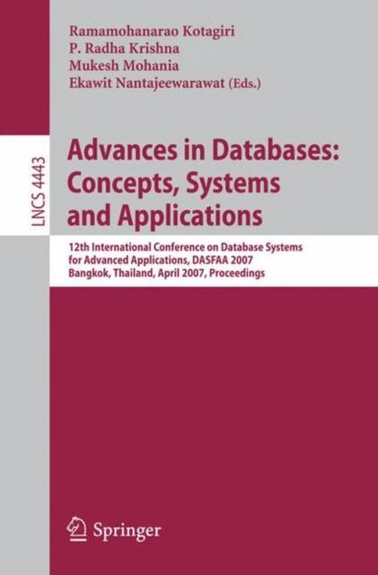 Advances In Databases: Concepts, Systems And Applications - cover