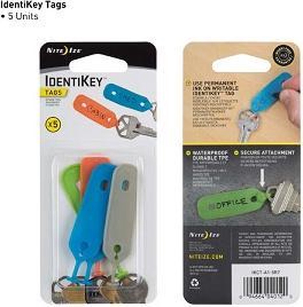 NITE IZE IDENTIKEY TAGS 4 pcs