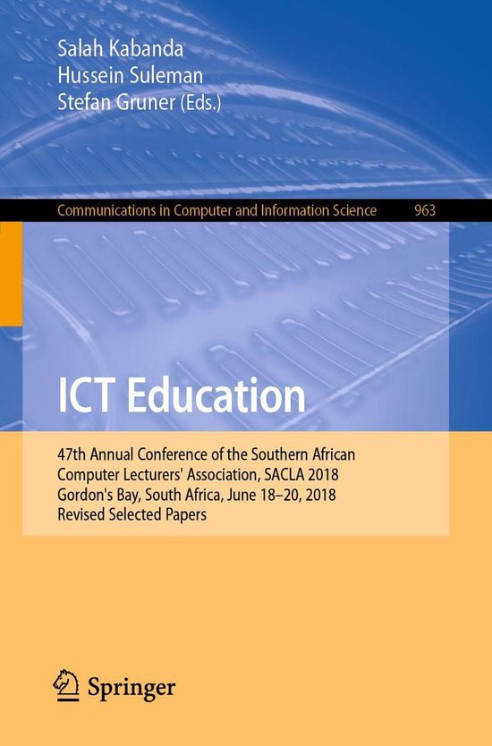 Springer Nature Proceedings Computer Science - ICT Education - cover