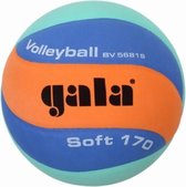 Gala volleybal Soft 170g speciaal voor beginnende volleyballers Oranje/Blauw/Groen