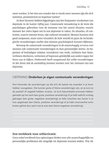 Pagina 11 van het werkboek met tekst over depressie en contextuele veranderingen.
