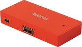 Sweex 4-poorts USB hub - USB2.0 - rood - 0,60 meter