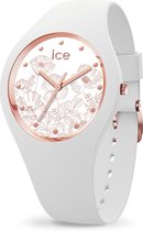 Ice-Watch ICE flower IW016669 Horloge - Siliconen - Wit  - Ã˜ 40 mm